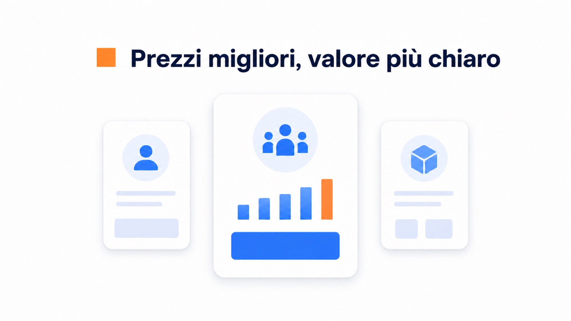 Illustrazione che confronta i prezzi di CompleteGreet, WhatMore e Tolstoy