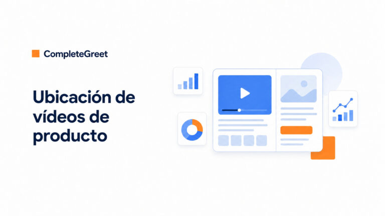 Dónde colocar vídeos de producto en una ficha de producto