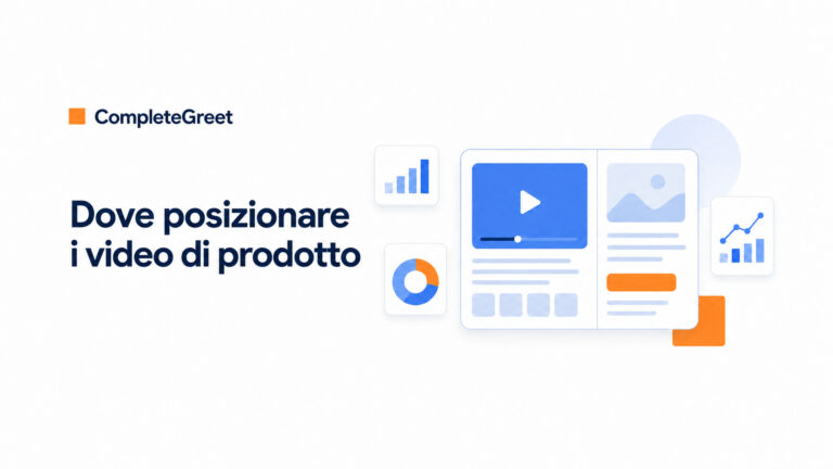 Dove posizionare i video in una scheda prodotto