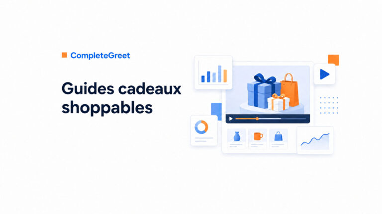 Vidéos shoppables pour les guides cadeaux de Noël