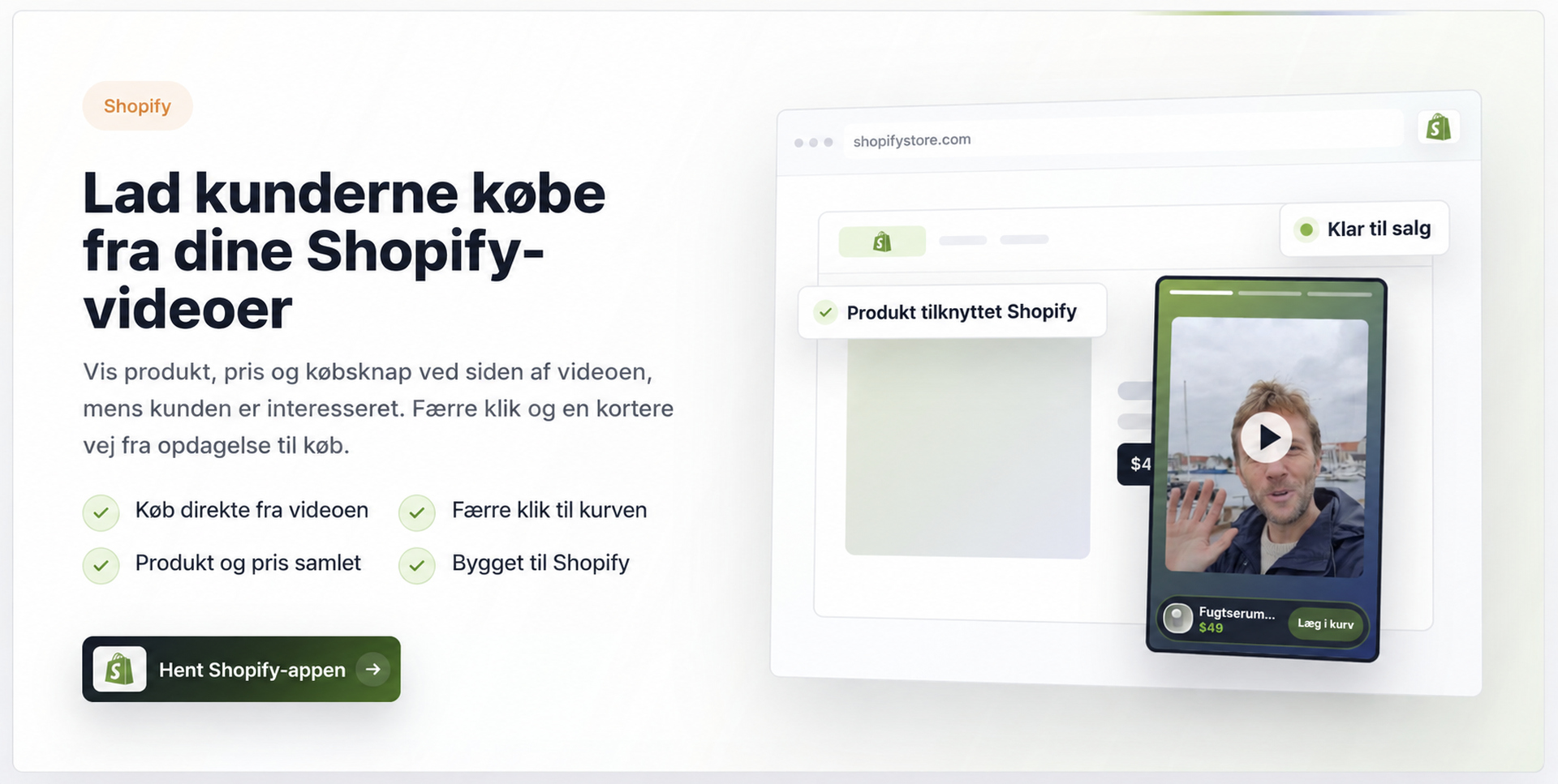 Sådan bruger du dine bedste annoncer som videoer på produktsider 1 CompleteGreet Shoppable Videos til Shopify.