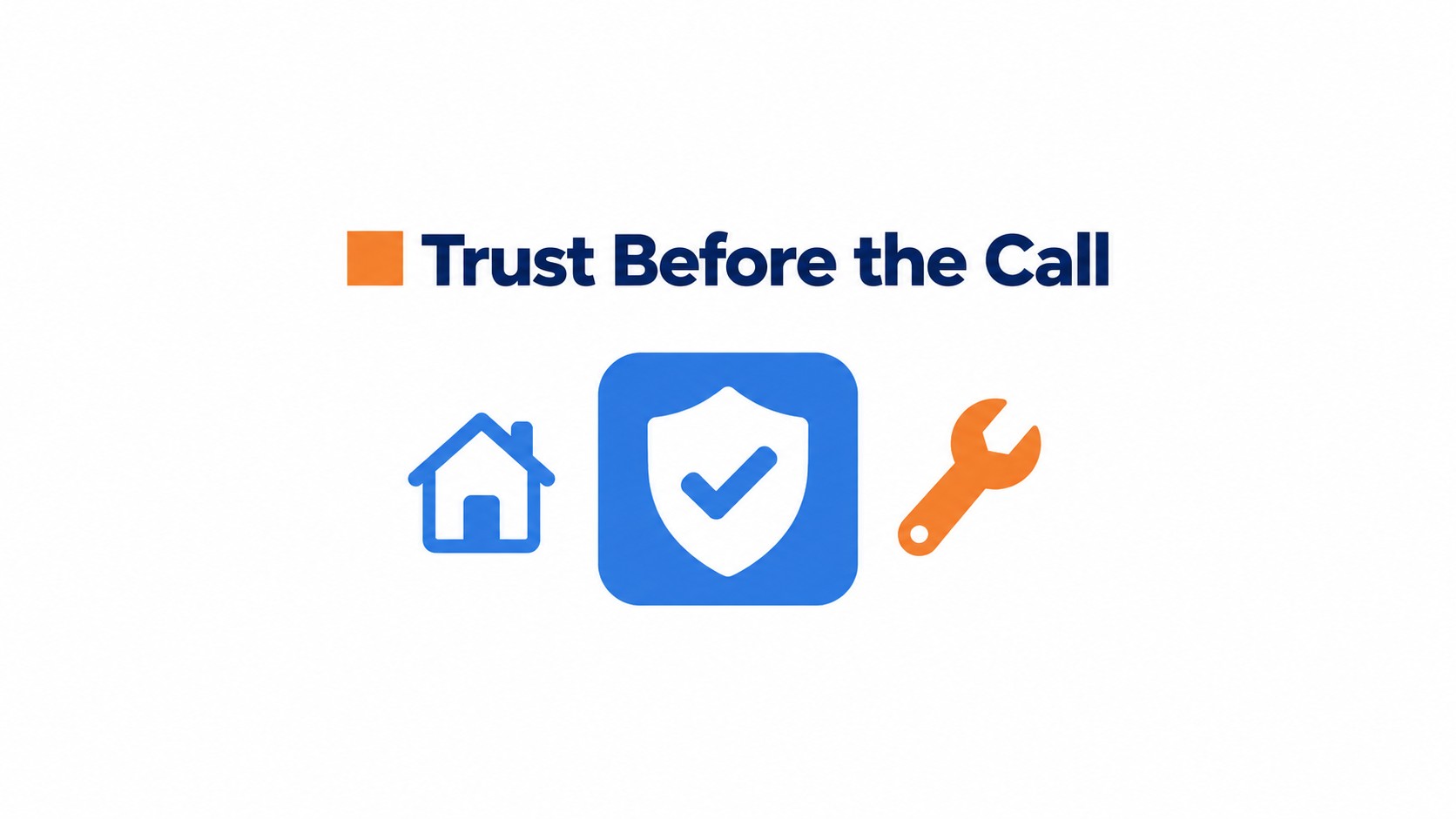 Illustration of trust signals on an HVAC company website
