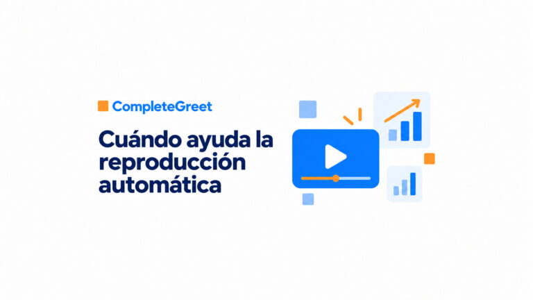 Reproducción automática de vídeo en webs: cuándo ayuda y cuándo perjudica