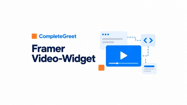 So fügst du ein Video-Widget zu Framer hinzu