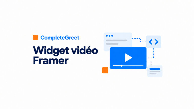 Comment ajouter un widget vidéo à Framer