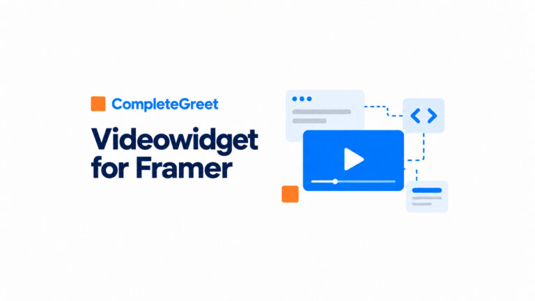 Slik legger du til en videowidget i Framer