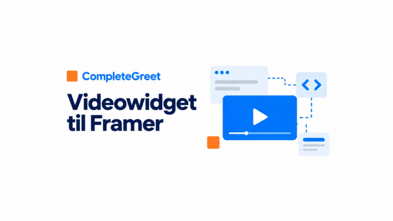Sådan tilføjer du en videowidget til Framer