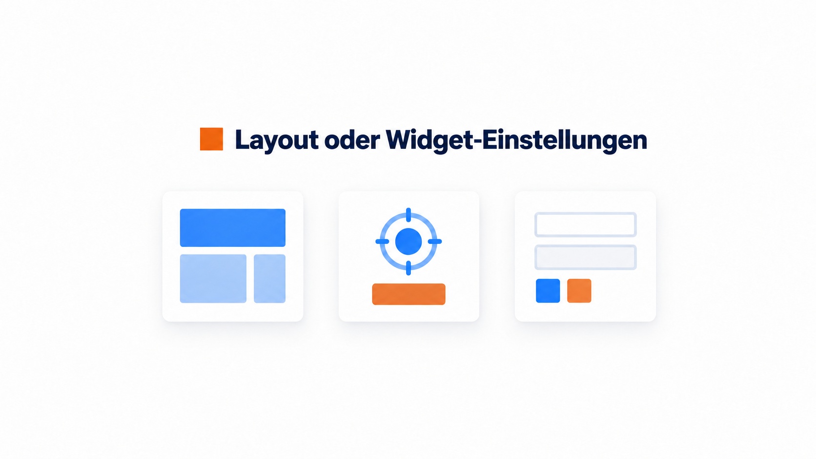Vergleich von Seitenlayout und Widget-Einstellungen in Framer