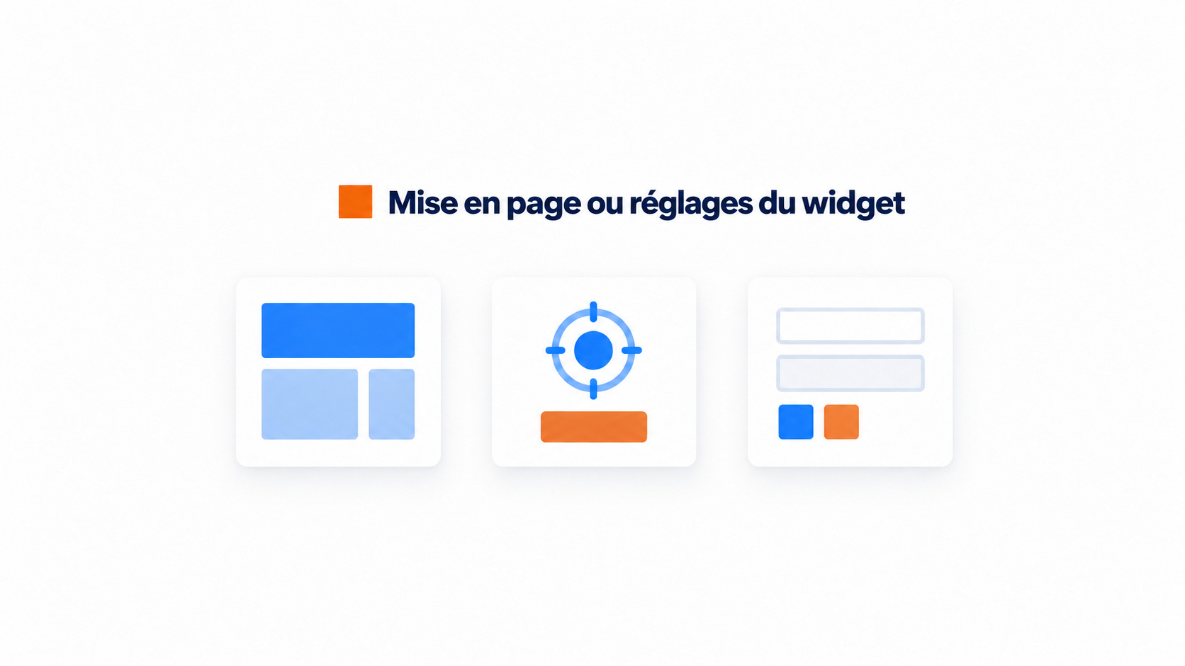 Comparaison des réglages de mise en page et du widget dans Framer