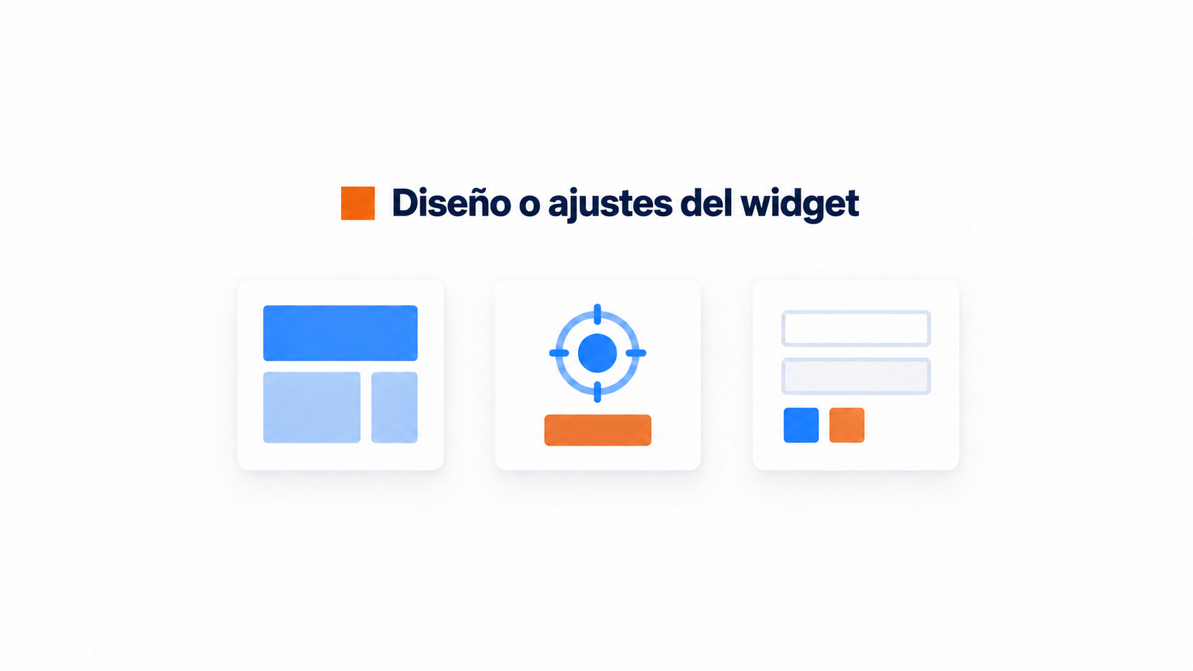 Comparación entre el diseño de Framer y los ajustes del widget