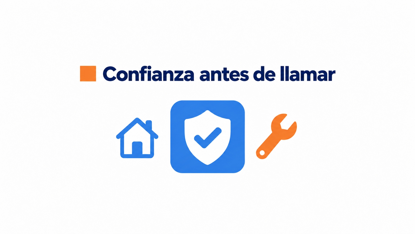 Ilustración de señales de confianza en la web de una empresa HVAC