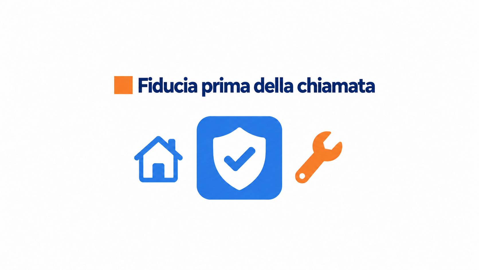 Illustrazione degli elementi che ispirano fiducia nel sito di un’azienda HVAC.