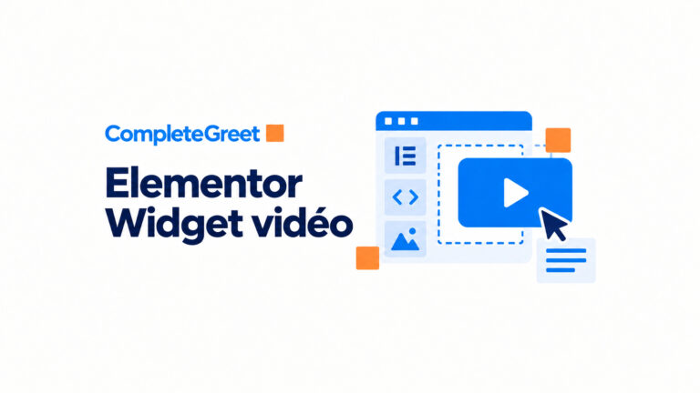 Comment ajouter un widget vidéo dans Elementor