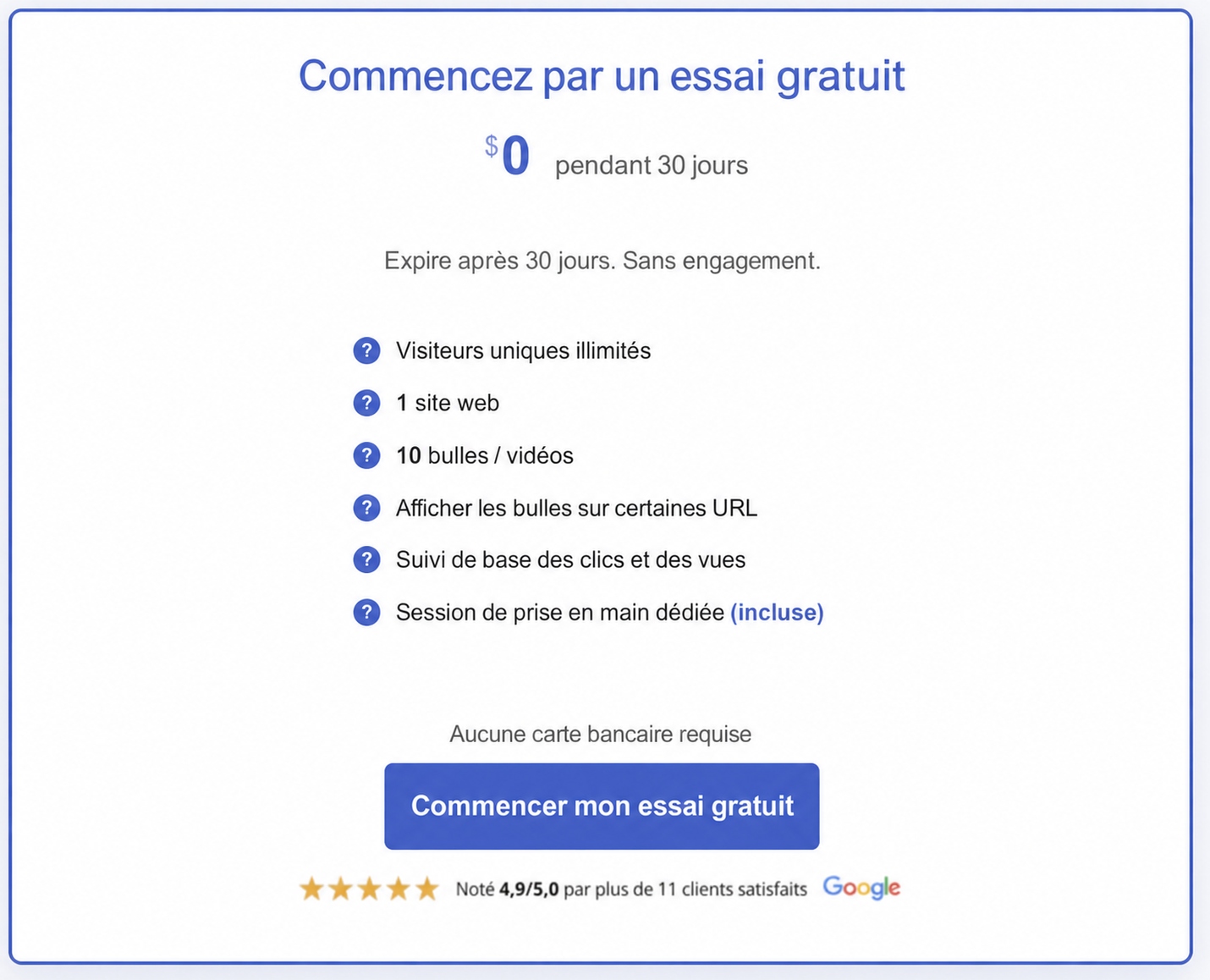 CompleteGreet face à Bambuser 5 Carte de l'essai gratuit de CompleteGreet avec les fonctionnalités incluses.