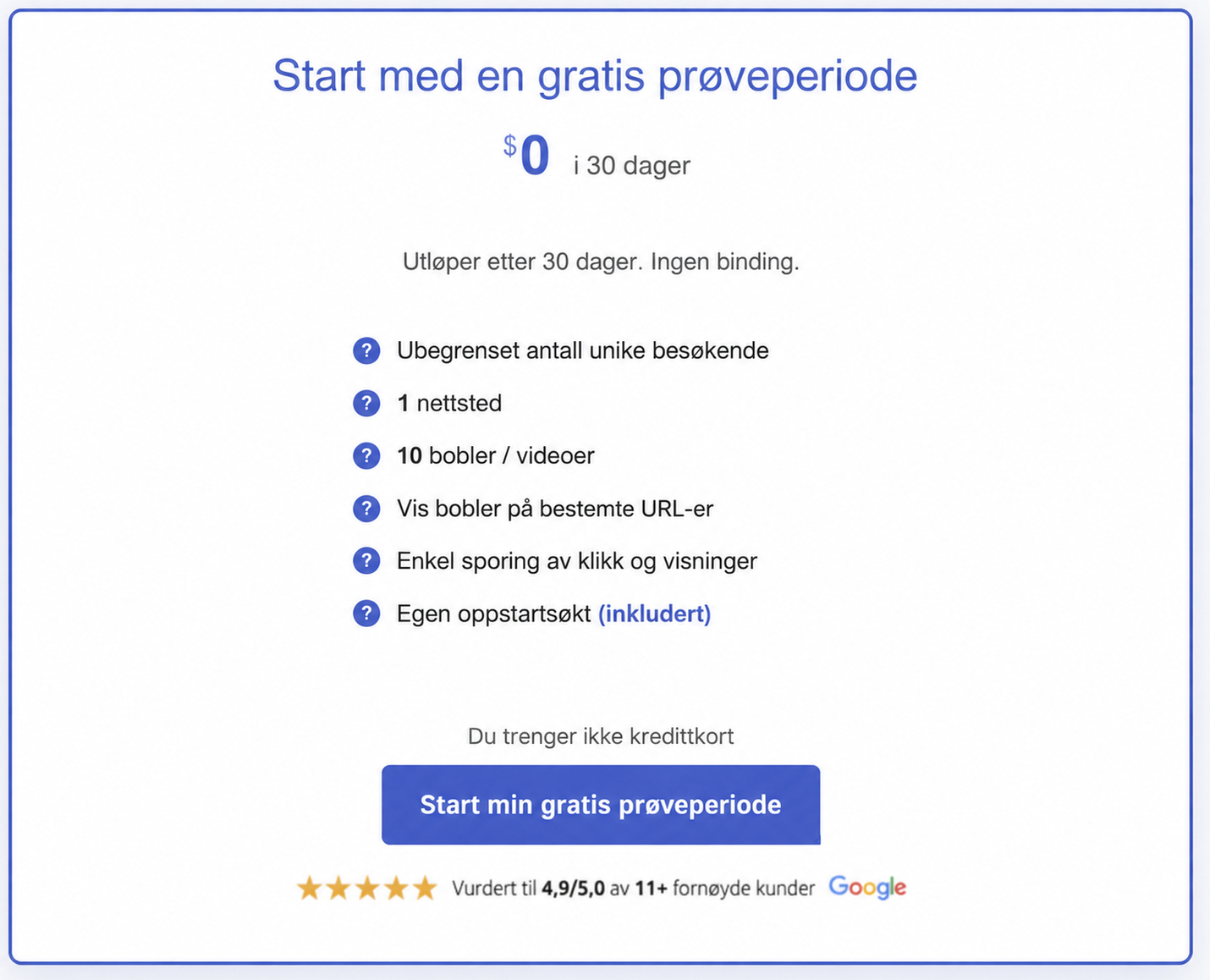 CompleteGreet mot Bambuser 5 CompleteGreet-kort med gratis prøveperiode og inkluderte funksjoner